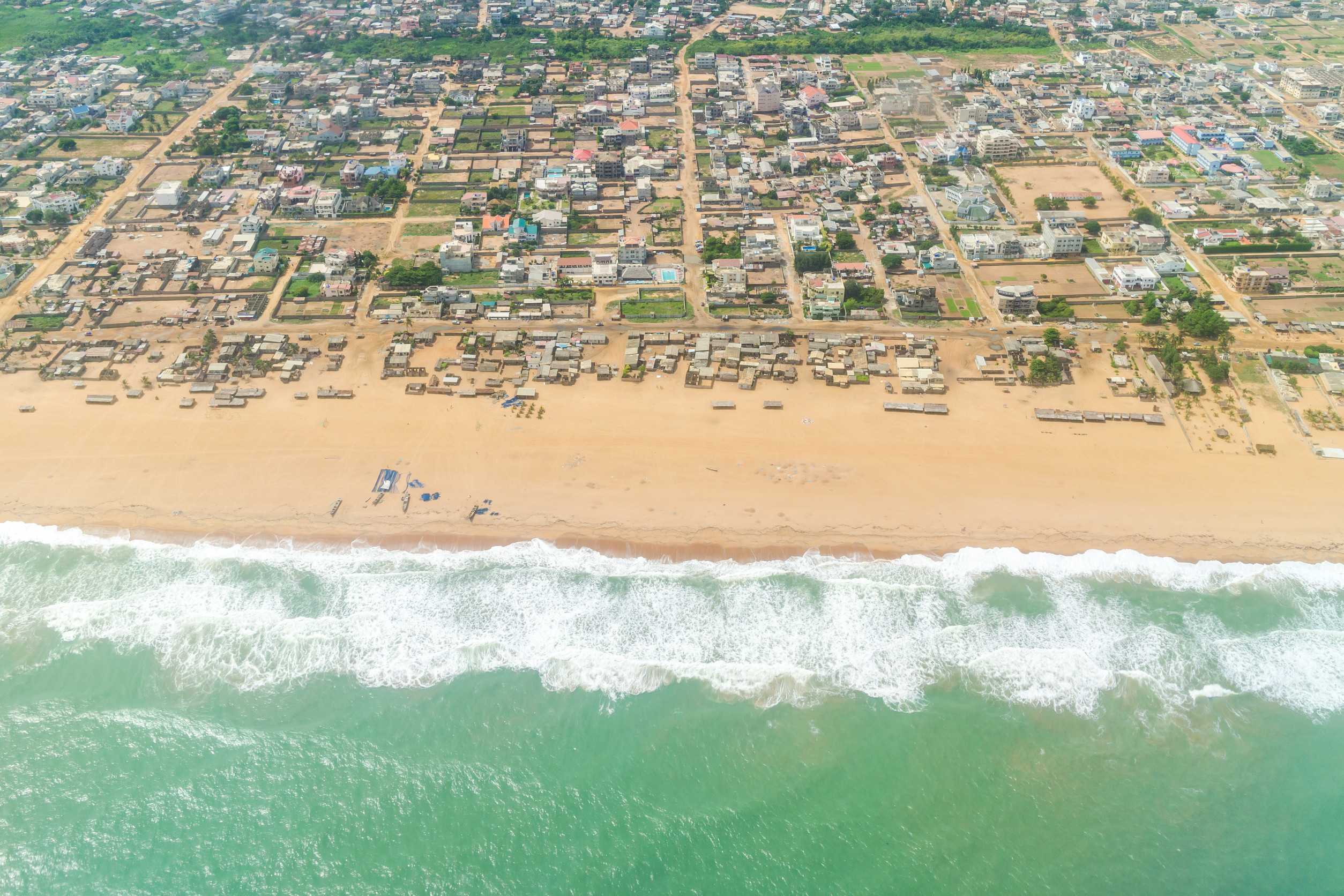 Atlantic Ocean coastline, Cotonou, Benin