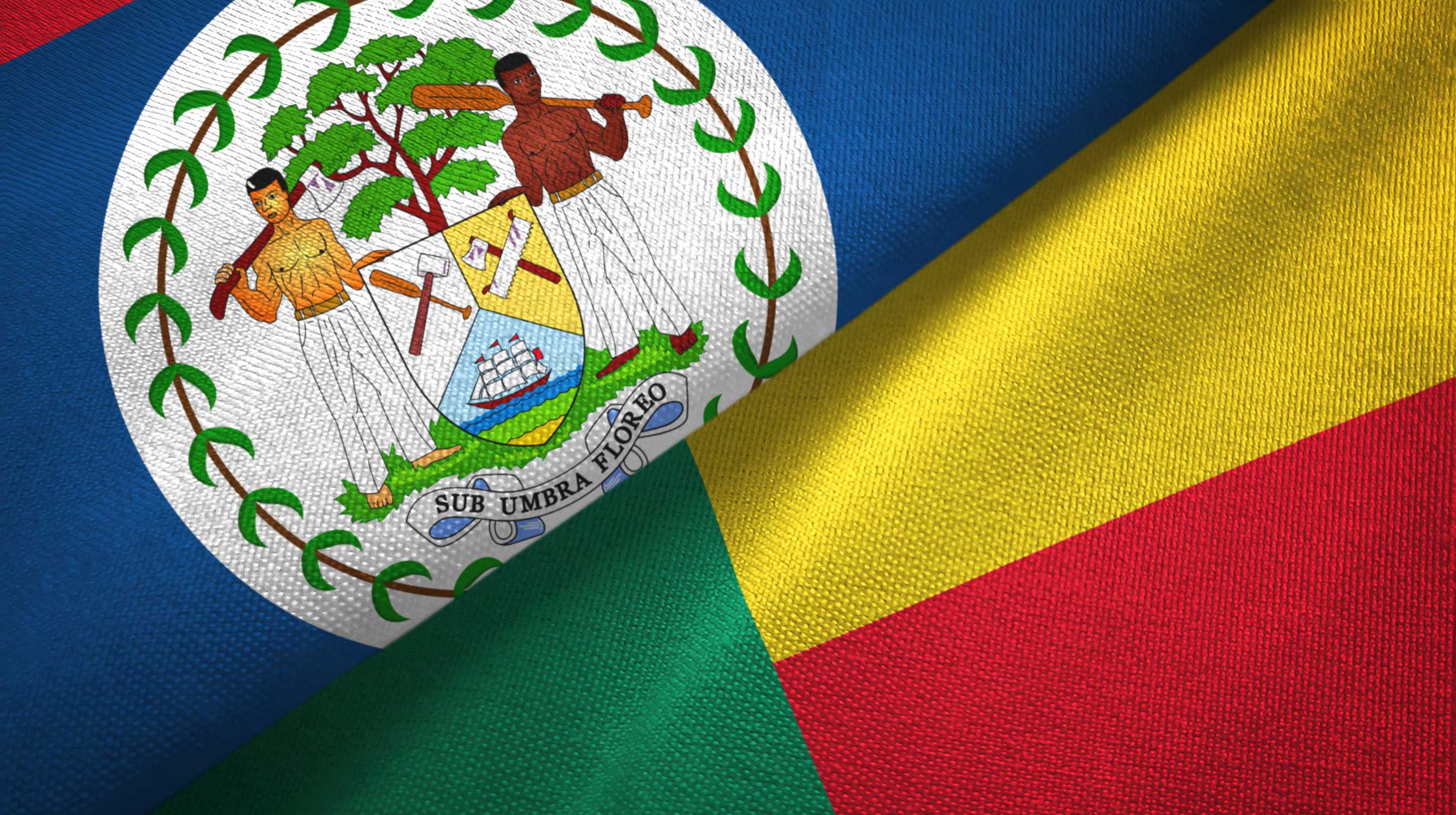 Belize and Benin Flags Together
