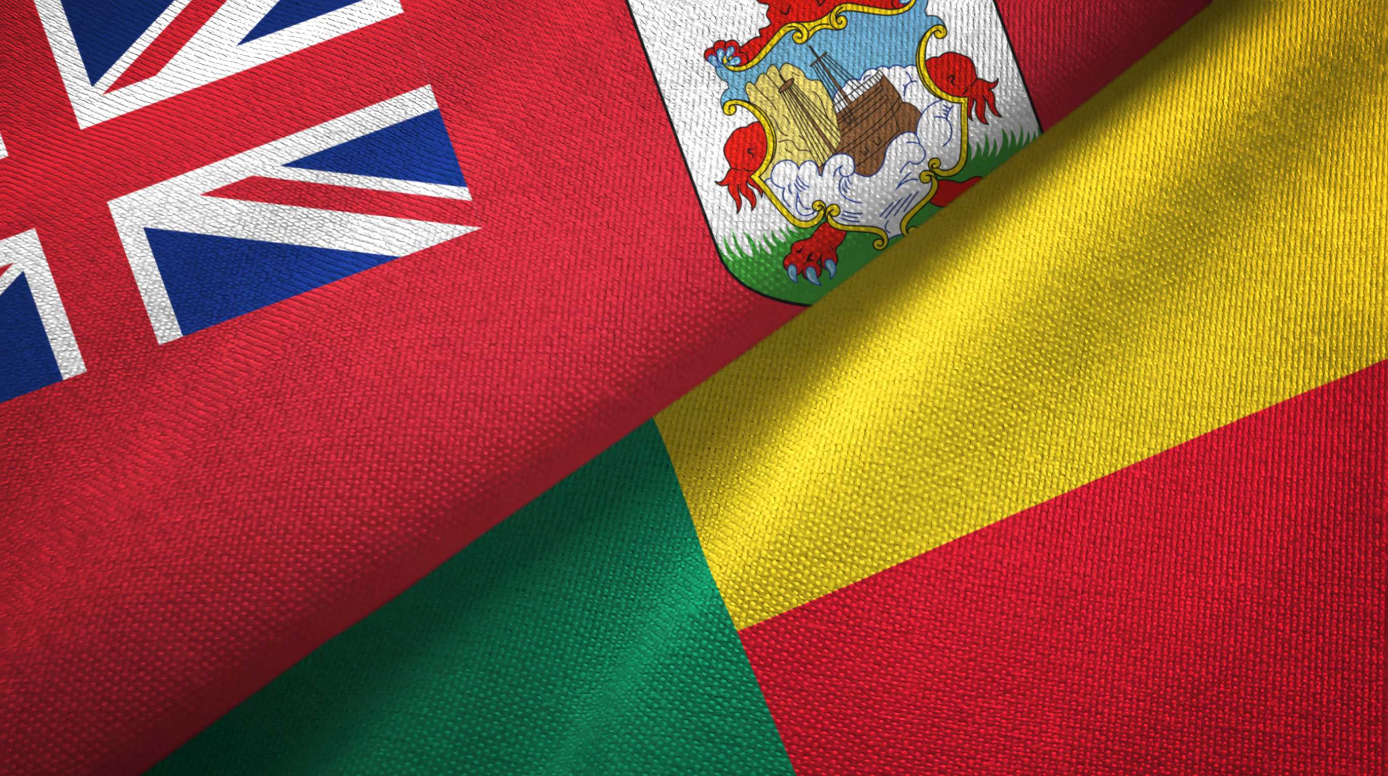 Benin and Bermuda Flags Together