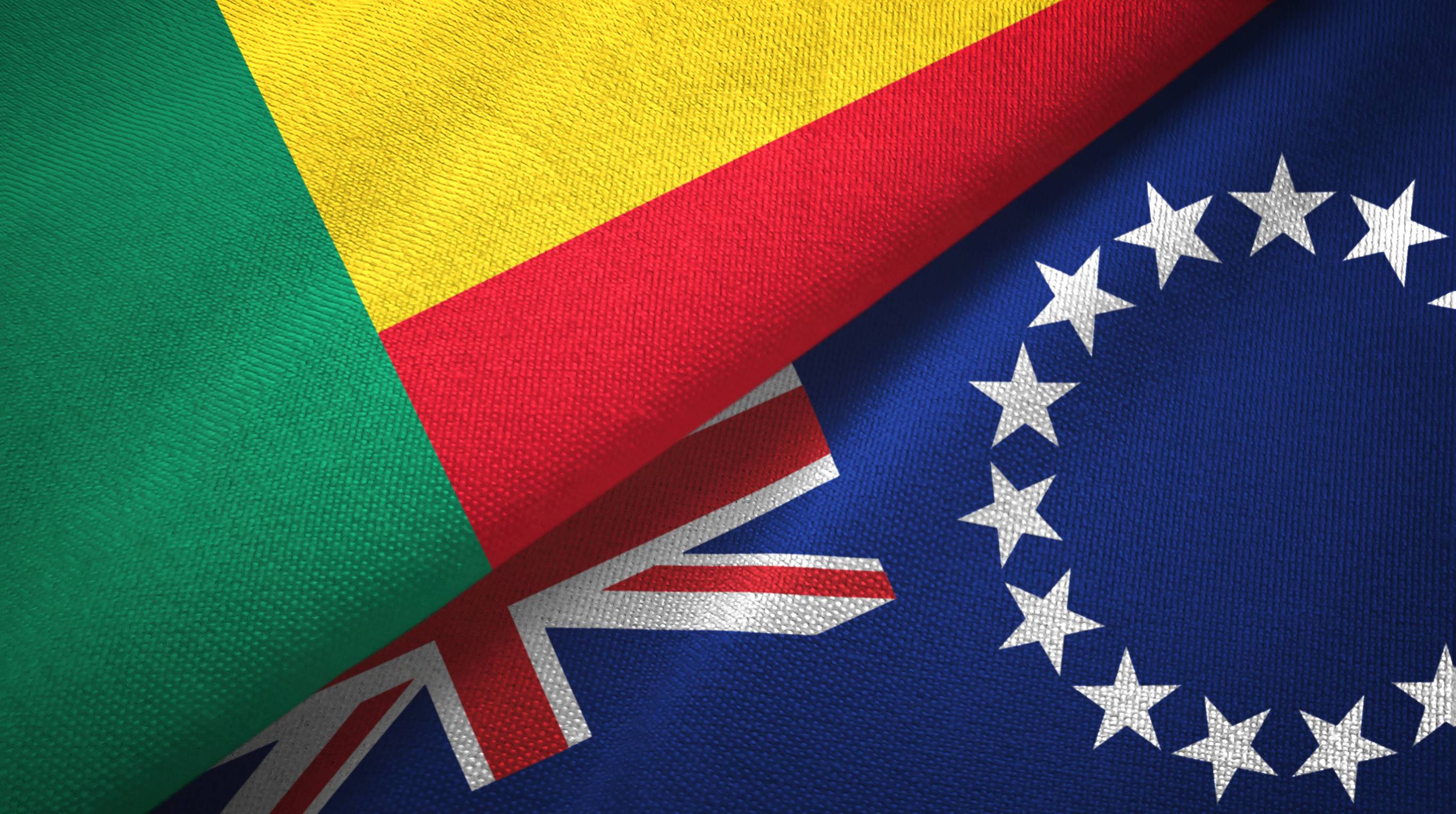 Benin And Cook Island Flags