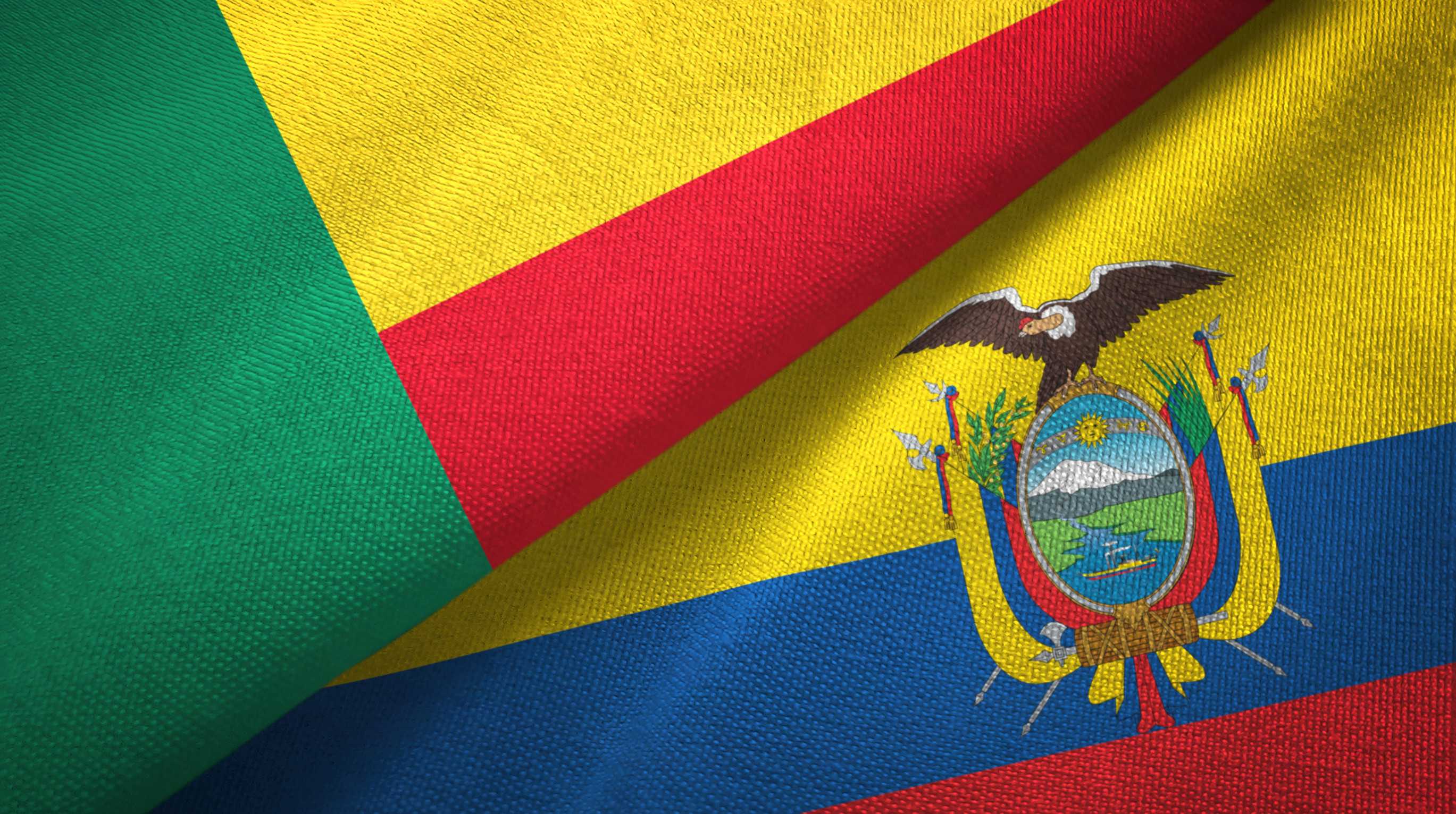 Benin And Ecuador Two Flags