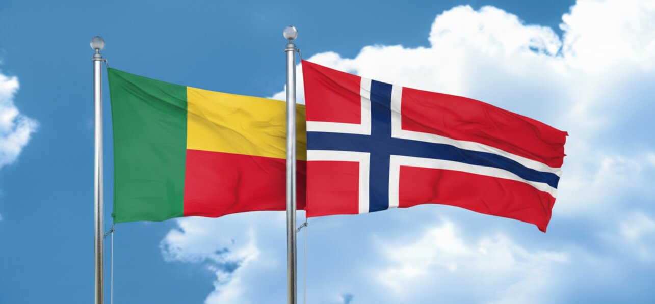 Benin And Svalbard And Jan Mayen Flags