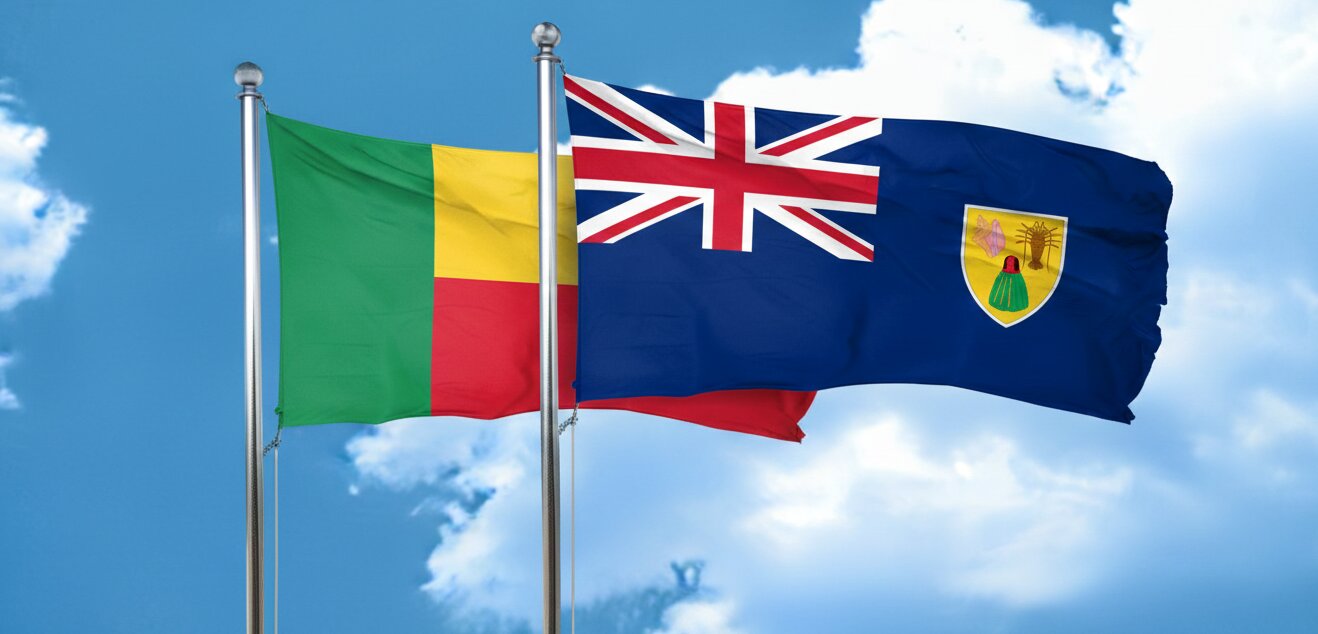 Benin And Turks And Caicos Islands Flag