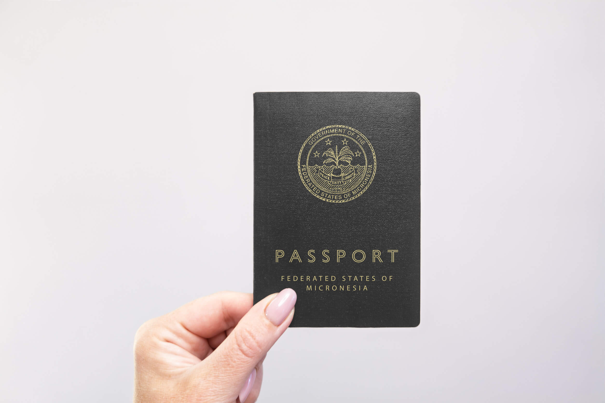 Close Up Of A Micronesia Passport