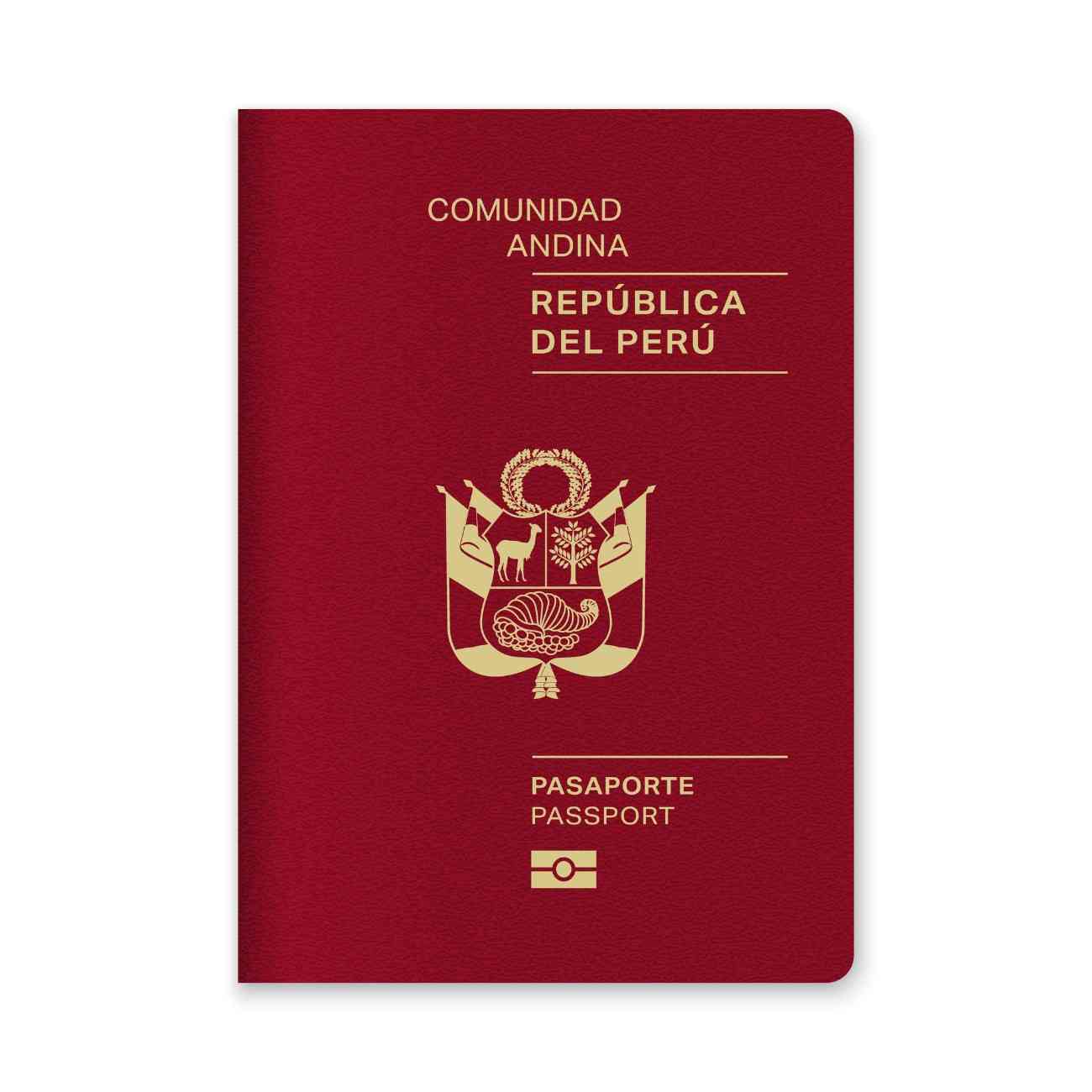 Close Up Of A Peru Passport