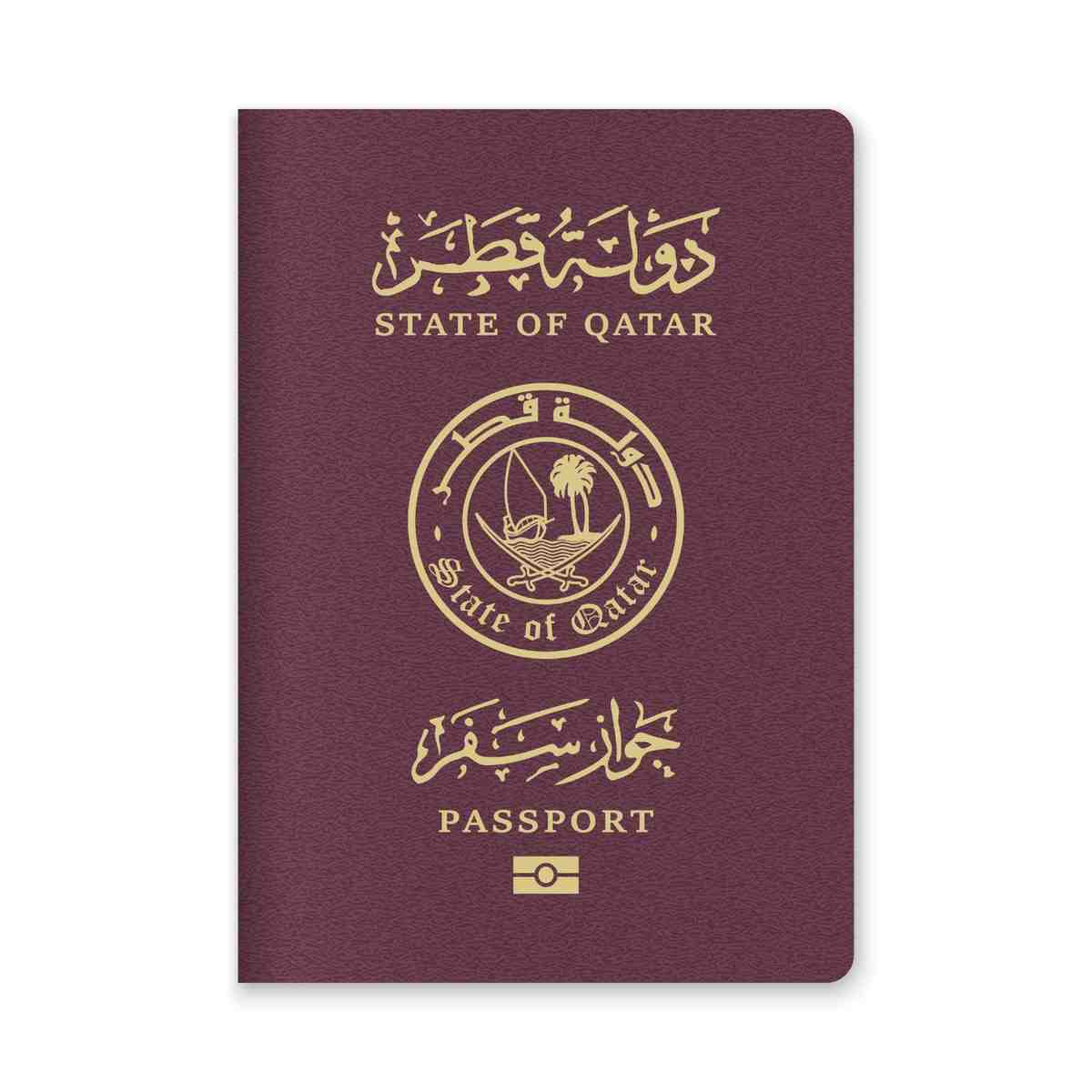 Close Up of a Qatar Passport