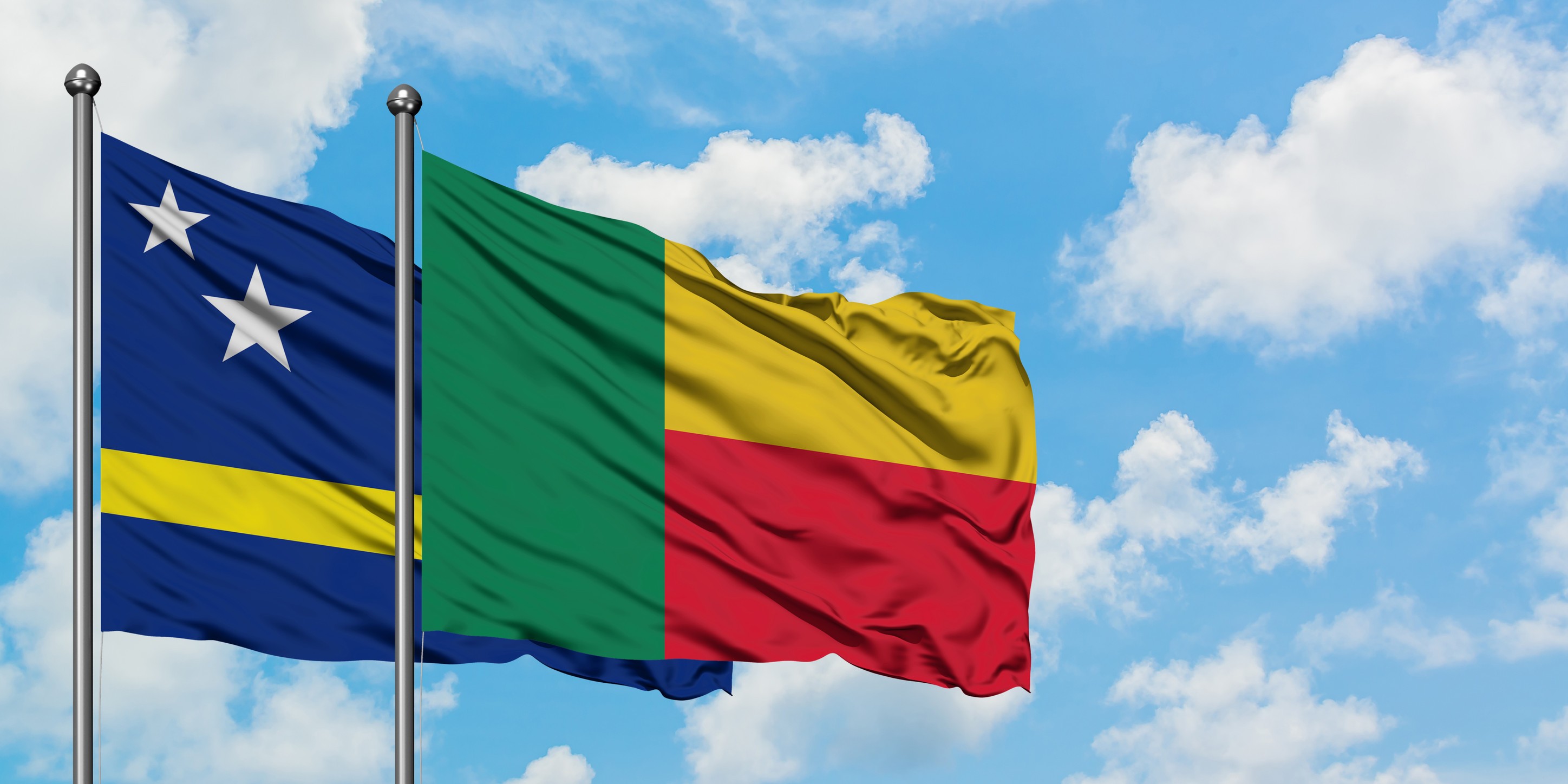 Curacao And Benin Flag