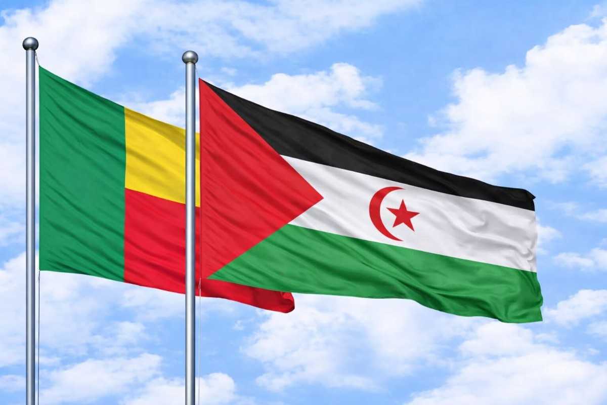Flags Of Benin And Western Sahara