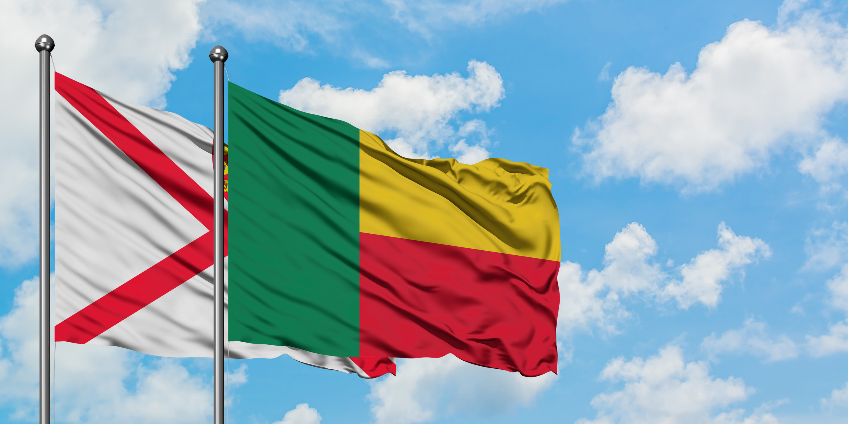 Jersey And Benin Flag