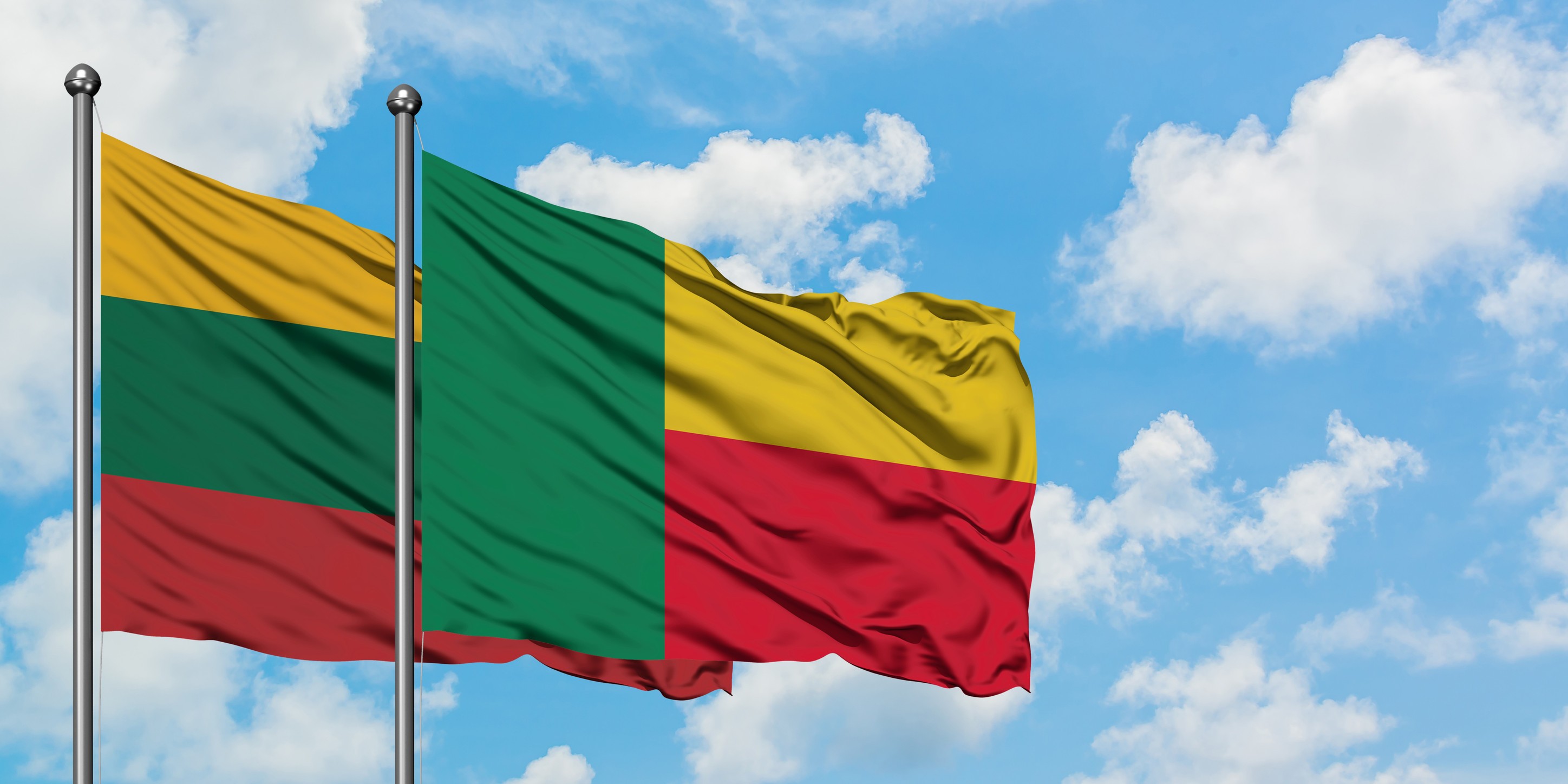 Lithuania And Benin Flag