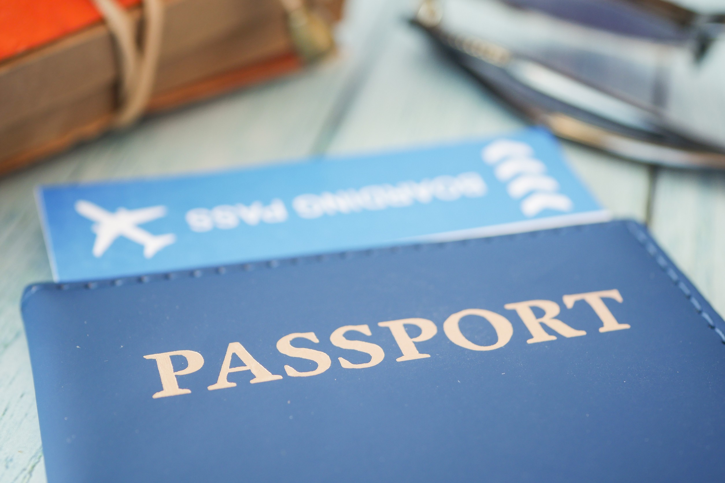 Passport And Boarding Pass Travel Documents